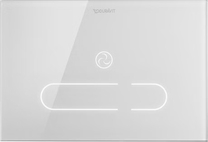 Клавиша смыва Duravit A2, стекло белое,сенсорная