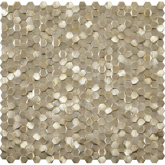 Gravity Aluminium 3D Hexagon Gold мозаика L'Antic Colonial