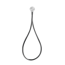 63099 299 Gessi Hi-Fi Душевой комплект (подвод воды,магнитный держатель,шланг150 мм,лейка), Nero XL