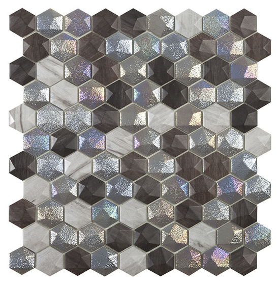 Forest Mix Hex мозаика Vidrepur