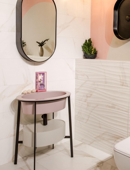 Консоль Plinio Cemento145х480 рак. Avena+столешница Cemento+2корз.White+дон.кл.Avena+сифон черный(PNLA+PNST+PNPIL+PNSC+PIL01NM Avena+SIFN)