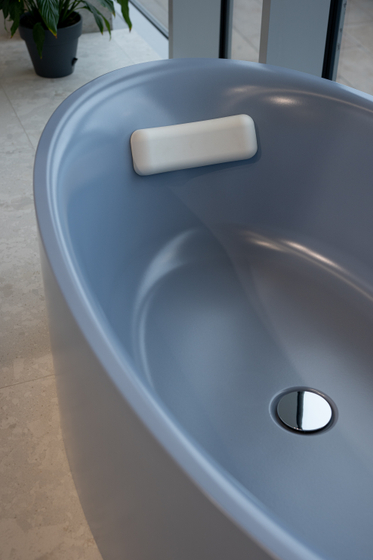 Ванна Bette Eve Oval Silhouette 180x100, сталь, 6043-418 Plus, Blue Satin, слив-перелив В609-901