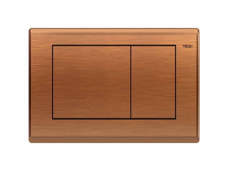 9240365 TECE Planus Панель смыва унитаза, материал металл, цвет панели состаренная медь