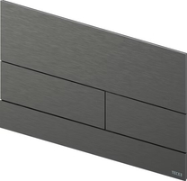 9240836 TECE Square II Металлическая панель смыва, цвет панели/клавиш сатин, черный хром PVD