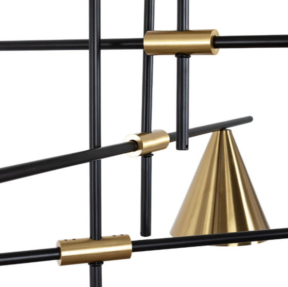 Светильник на штанге D-182.5см H-67.5см Arte Lamp Jacob A7029PL-9BK