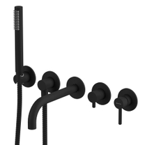 Смеситель для ванны скрытого монтажа WHITECROSS Y Y1240BL (черный матовый)