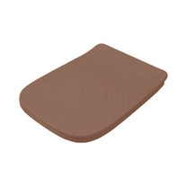 Крышка с сиденьем ARTCERAM, A16, Slim  для унитаза, soft-close, цвет tortora/хром, ASA001 40 71