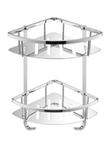 Угловая полка для душа двойная JTP Rod Chrome, WJ 2008980 CR