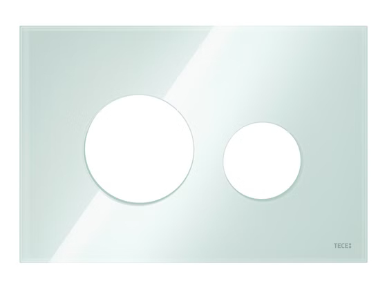 9240670 TECE Loop Лицевая панель для панели смыва, материал стекло, цвет панели зеленый