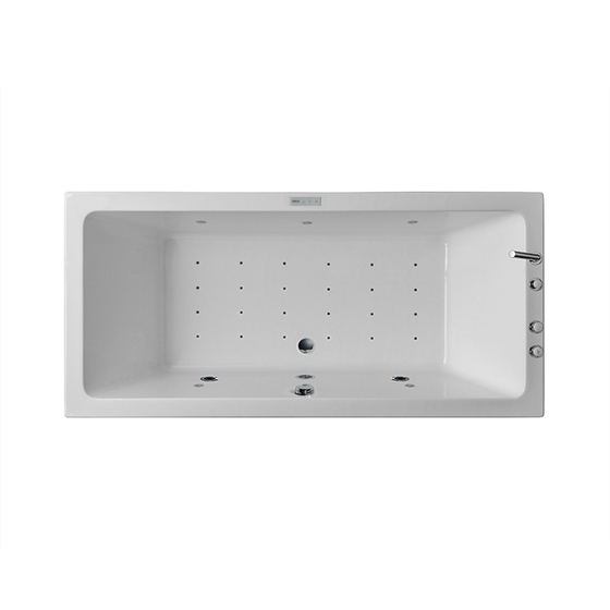 100327684 Ванна Noken Alma (190х90) гидромассажная, система Care+, хромотерапия,смеситель, наполнение ч/з перелив