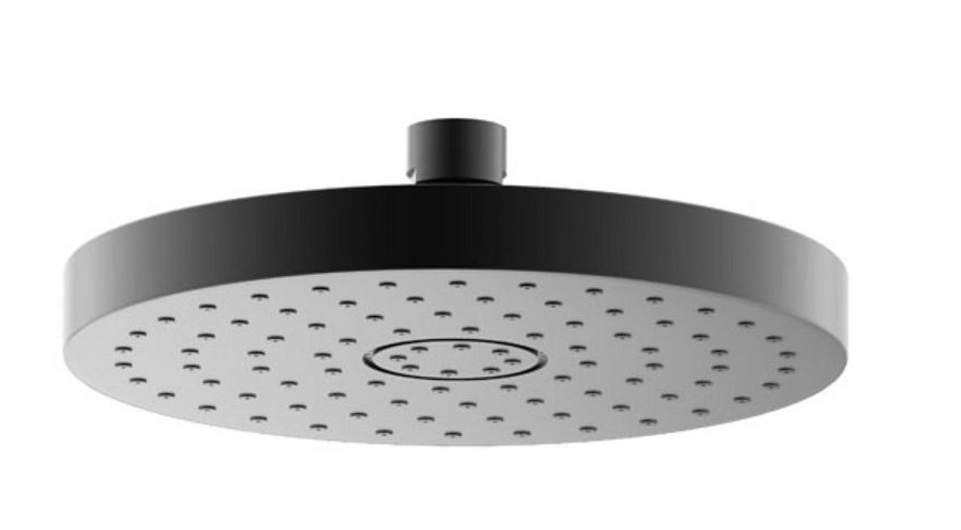 Верхний душ Keuco Elegance, d=180, Хром черный шлифованный, 51686 130100