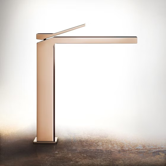 53004 030 Смеситель Rettangolo K высокий д/раковины, медь