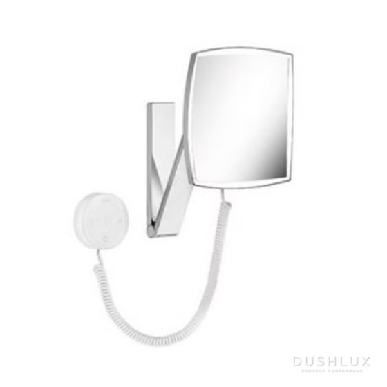 Косметическое зеркало Keuco iLook_move, с подсветкой, скрытое подключение, Polished Black