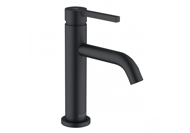 Смеситель для раковины Kludi Nova Fonte, с донным клапаном, черный матовый, 202883915