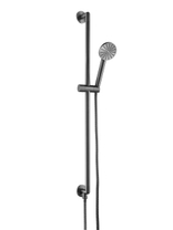 Душевой гарнитур с подводом воды JTP Neo Brushed Black, (штанга, ручной душ, шланг) WJ 6186500B BBL