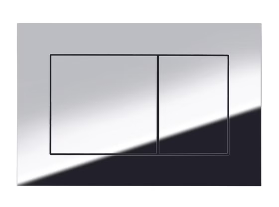 9240401 TECE Now Панель смыва для системы двойного смыва, материал пластик, цвет панели хром глянцевый