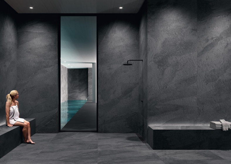 Annapurna Negro керамогранит 3,5 mm Coverlam 100х300