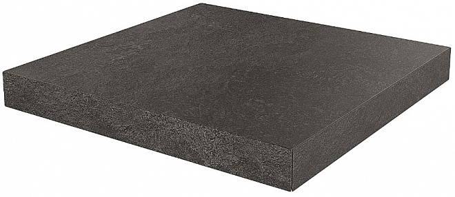 DD600720R/GCA Ступень угловая клееная Про Стоун черный обрезной Kerama Marazzi 33x33