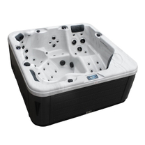 Минибассейн 329A (200х200х88) 5 мест,нагреватель 3kW, LED подсветка, 3HP, озонация, 82 г/массажных джета