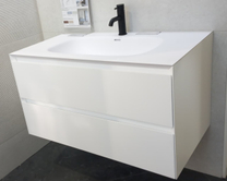 Тумба с раковиной Verona Shape 90 см, M05 Белый матовый