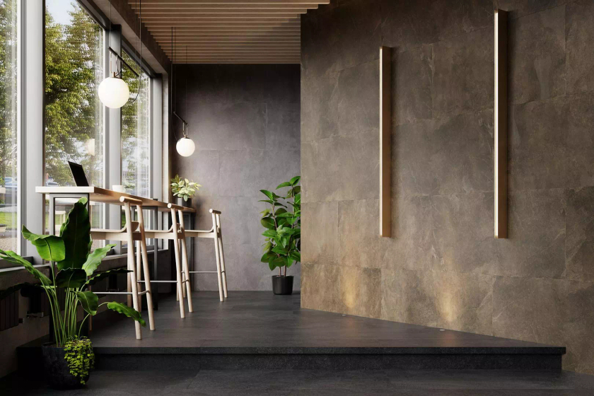DD600720R\GCF Ступень клееная Про Стоун черный обрезной Kerama Marazzi 33х60