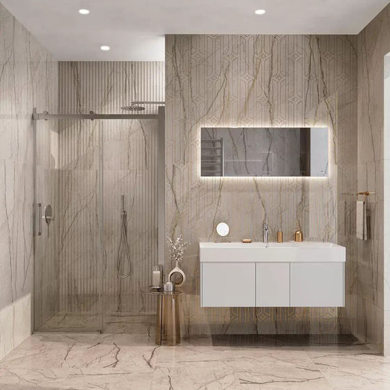 KMD3STA071BR Ифран декор бежевый светлый глянцевый обрезной Kerama Marazzi 60x119.5