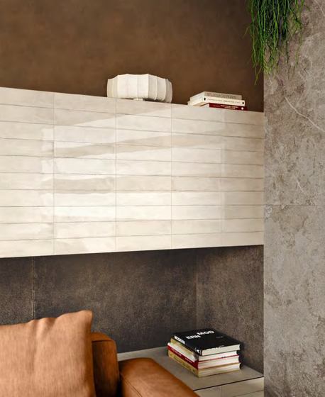 Elementi Bianco Glossy плитка Iris 7,5х30