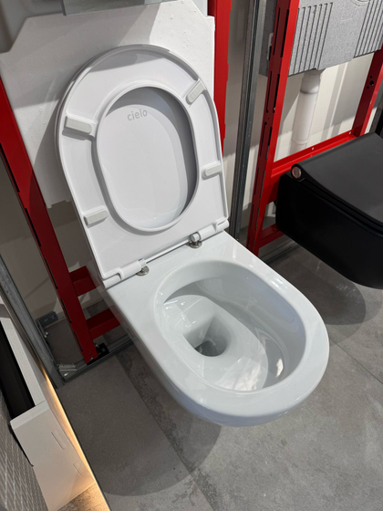 Унитаз Cielo Enjoy подвесной EJVSK rimless, сиденье CPVEJNEWF микролифт, Gloss White белый глянец