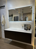 Комплект Fly 140 см (тумба 2 ящика 70см, шпон Coffee Oak+раковина) Fl.060.140.70.W07+TS110.140.HKS