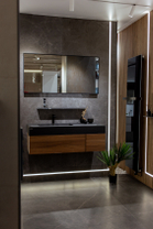 Зеркало Noken Square 120x60 см, черная рама, подсветка, подогрев, сенсор (100233727)