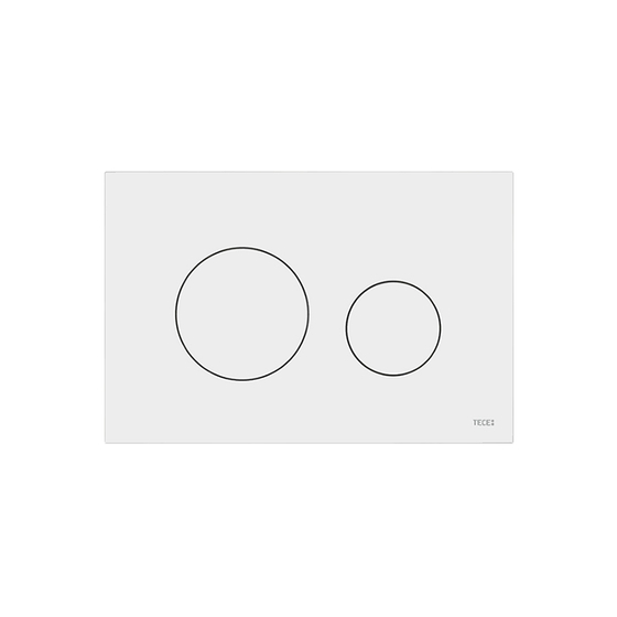 9240926 TECE Loop 2.0 Пластиковая панель смыва, цвет панели белая матовая, цвет клавиш белая матовая