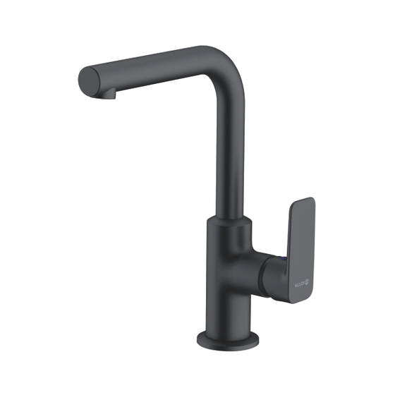 Смеситель для раковины Kludi Pure&Style, высокий, черный матовый, 400243975