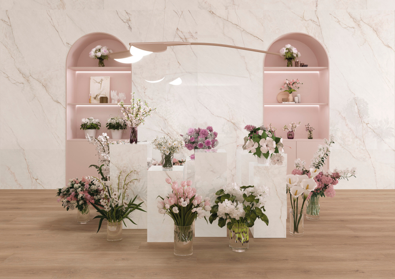 Dahlia  White SP плитка R Museum 33.3x100