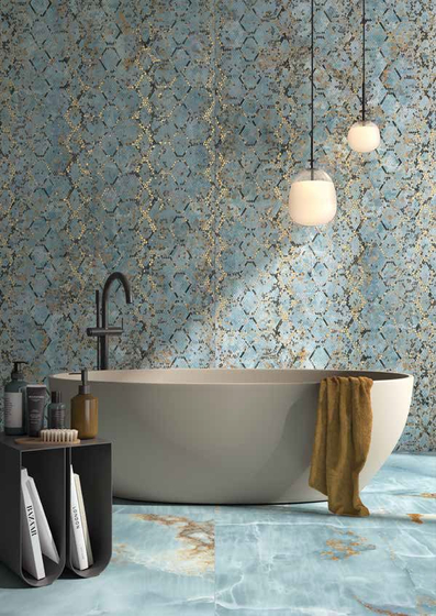 Onyx Aqua Blue Gold AQ6 12 LP керамогранит Imola Ceramica 60x120