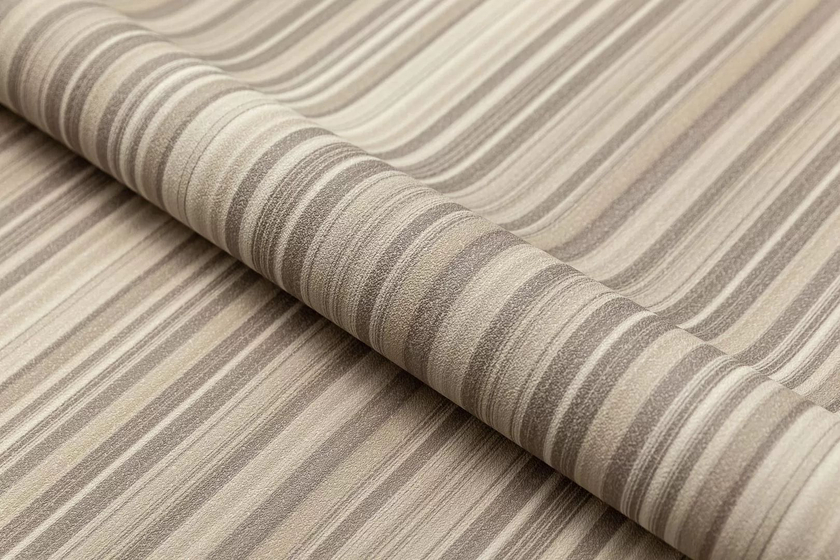 KM8313 Обои виниловые на флизелиновой основе Фреш мотив, бежевый полоса Kerama Marazzi