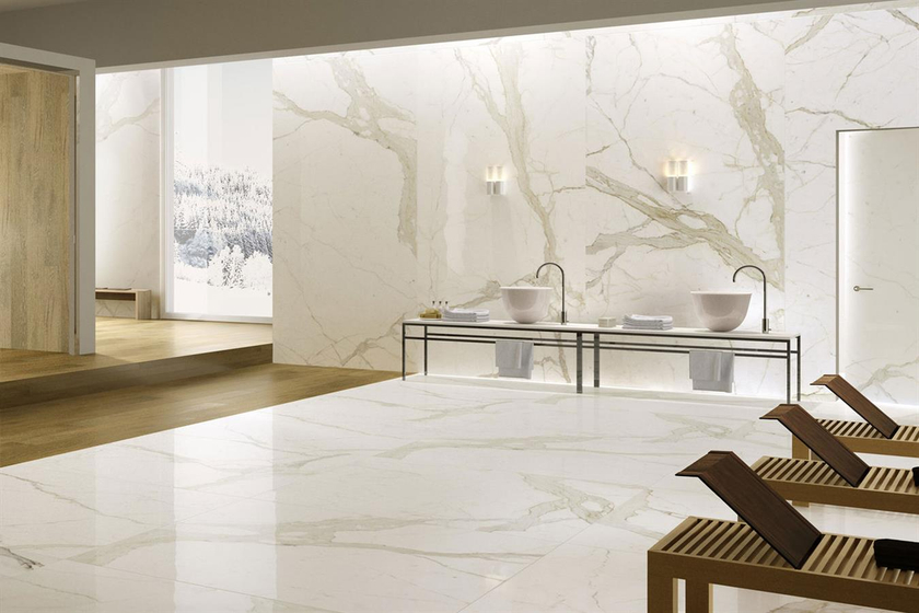 Calacatta Oro Venato Luc 5.6 мм  керамогранит Laminam 100х300