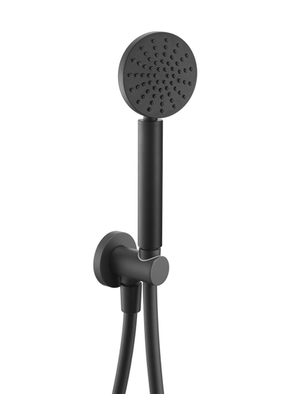 Держатель ручного душа, ручным душем и шлангом JTP Neo Matt Black, WJ 68230 MB