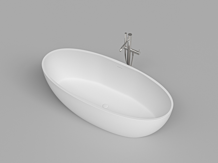 Ванна DA-B097 отдельностоящая (1710х760х578), Solid Surface,белая