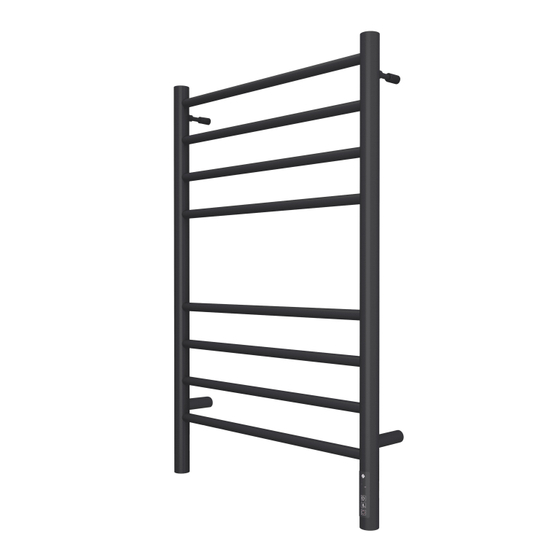 Полотенцесушитель TERMINUS Аврора П8 500х800 электро черный. мат 9005, правый