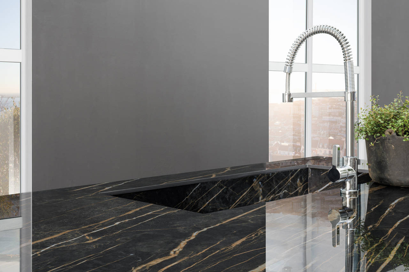 Noir Desir Lucidato 5.6 mm керамогранит Laminam 100х300