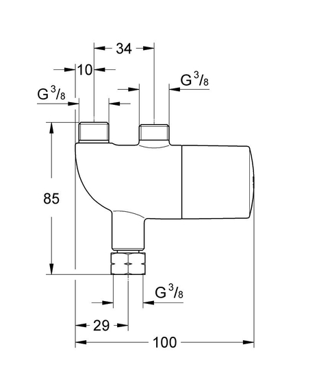34487000 термостат Grohtherm Micro