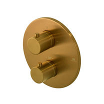 100327526 Noken Round Наружная часть термостатического смесителя, матовое золото