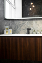 Комплект Brenta Fly 120 см (тумба 1 ящик, W10 шпон Dark walnut)