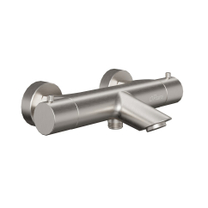 Смеситель для ванны Paini Cox с термостатом, брашированный никель PVD, 78PW111TH