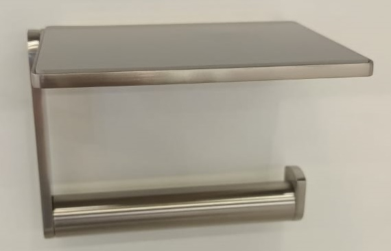 Держатель туалетной бумаги с полочкой Keuco Plan Inox 14973 070000