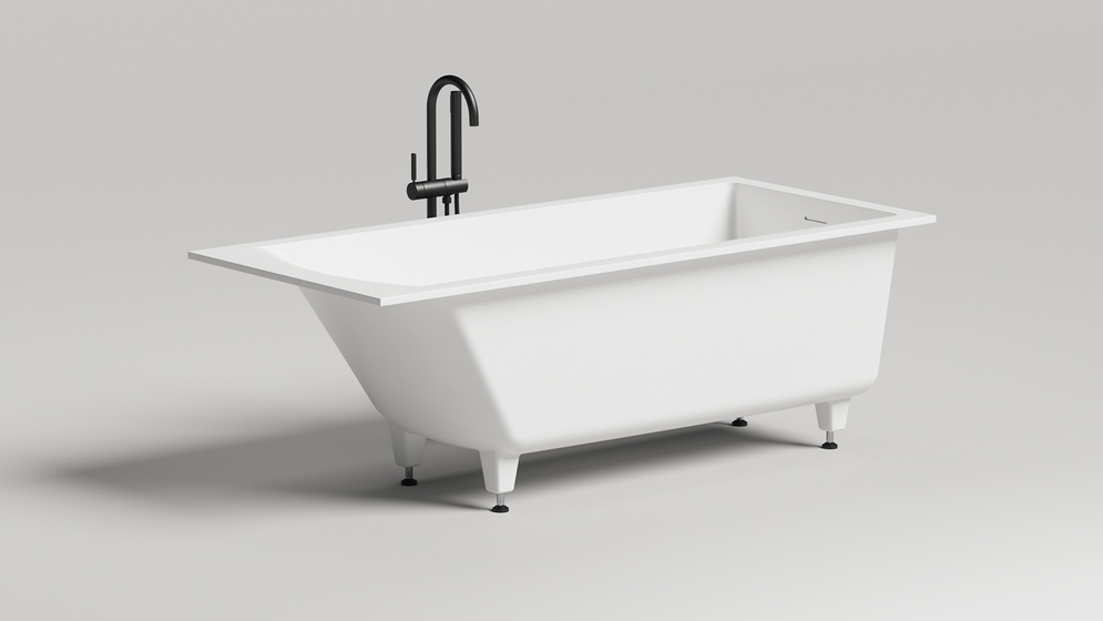 Ванна встраиваемая Salini Cascata Kit, S-Sense, 1706x750x620, белая матовая, 104313M