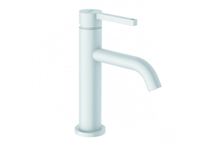 Смеситель для раковины Kludi Nova Fonte, с донным клапаном, белый матовый, 202885315