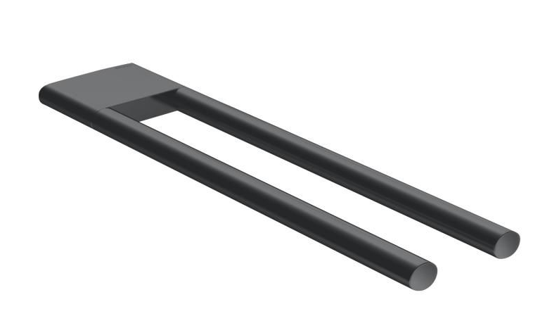 11519 130000 Keuco Edition 400 Полотенцедержательдвойной, неповоротный 340 мм, хром черный шлифованный