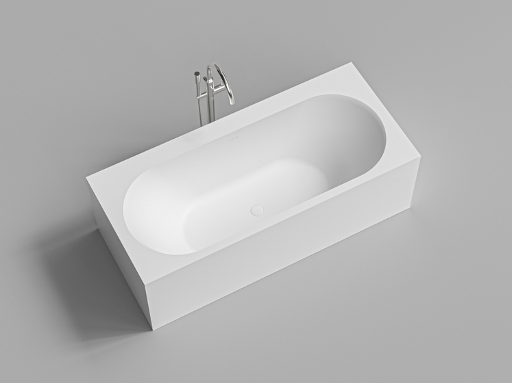 Ванна DA-B107-2 встраиваемая (1800х800х570), Solid Surface, белая