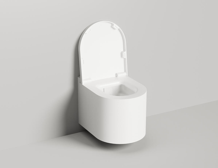 Унитаз подвесной Salini Gemelli S-Stone, белый, безободковый, микролифт 240121M + 260221M